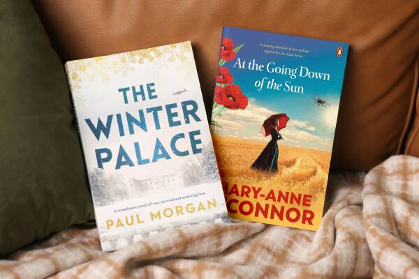 Copies of The Winter Palace by Paul Morgan and At the Going Down of the Sun by Mary-Anne O'Connor. Picture supplied