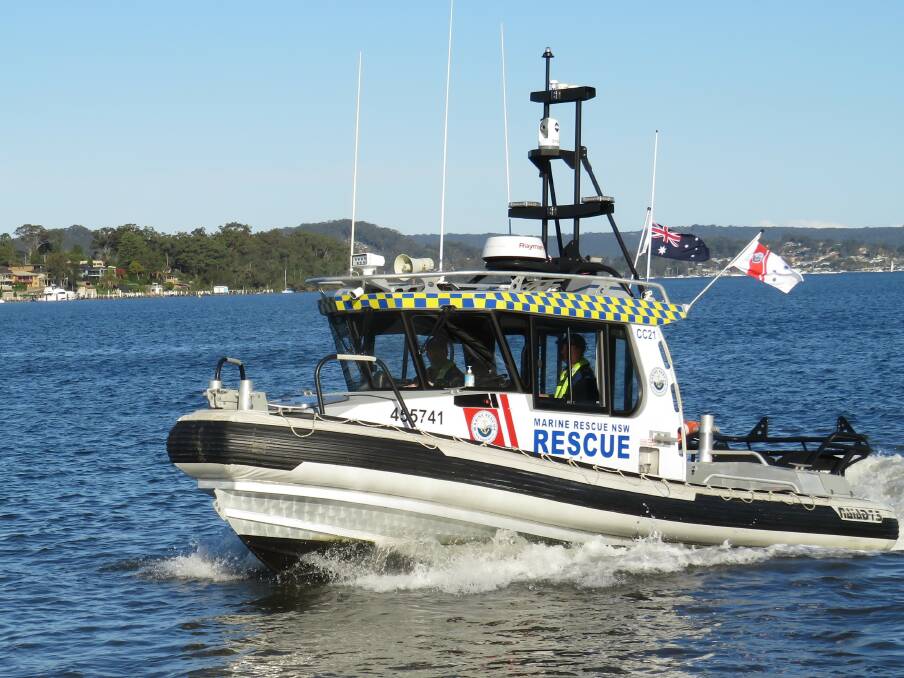 The team on duty on Brisbane Water. Picture supplied