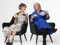 Judith Lucy (left) and Kaz Cooke say cheers to menopause. Picture supplied