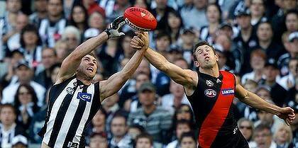 Scenes from a previous Anzac Day clash between Collingwood and Essendon. File picture