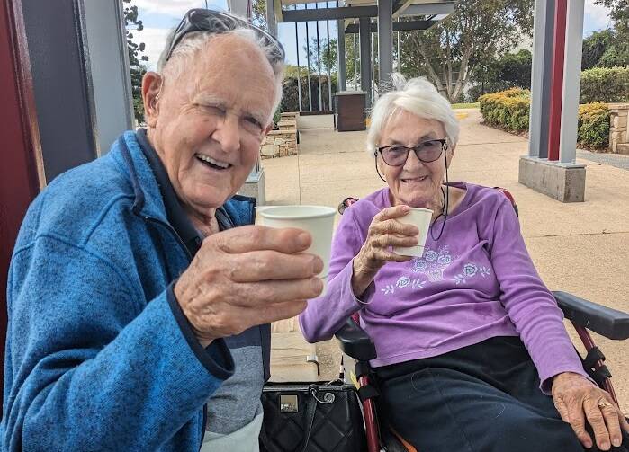 Gwen and Jack O'Malley will celebrate their 69th wedding anniversary on April 30. Picture supplied