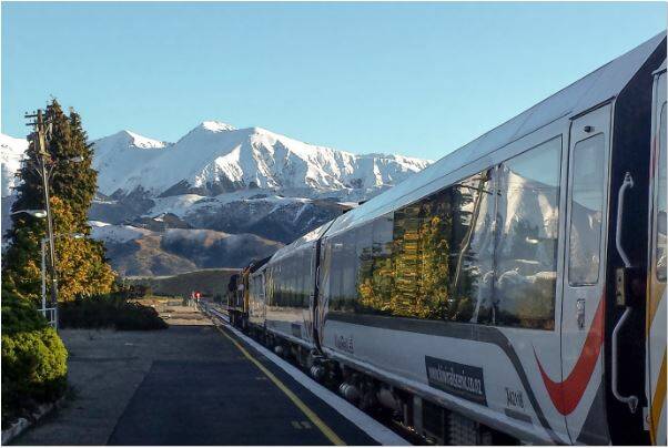 You will enjoy the TranzAlpine rail journey as part of this 19-day tour by Grand Pacific Tours, the New Zealand Coach Holiday specialist. Picture supplied