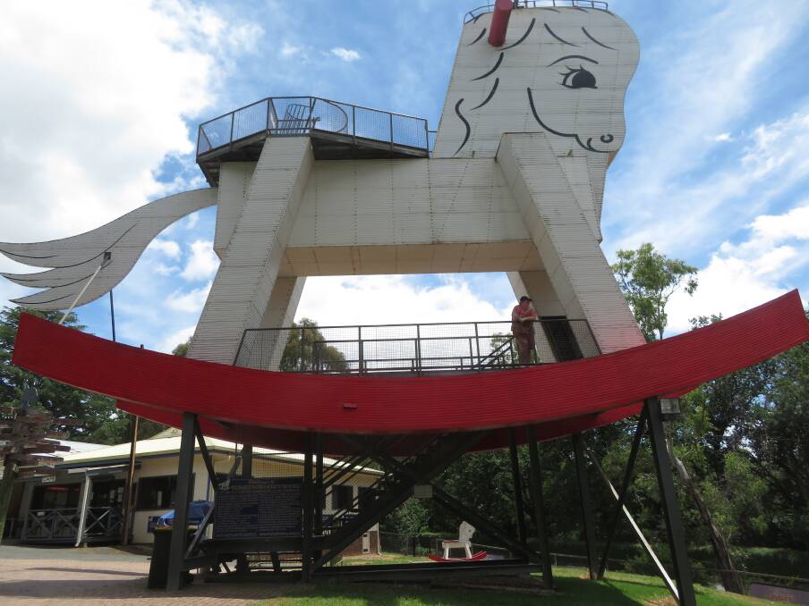 The Big Rocking Horse on-site at The Toy Factory at Gumeracha, SA. Picture by Ryan Smith