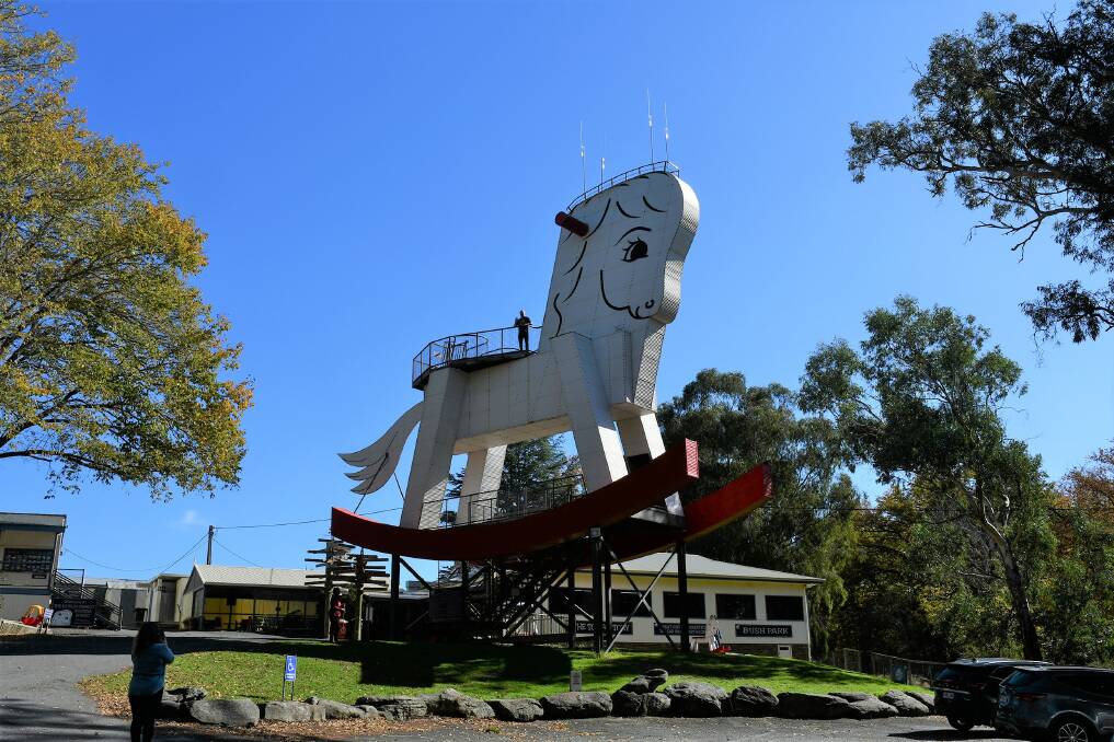 The Big Rocking Horse on-site at The Toy Factory at Gumeracha, SA. Picture by Contemplari