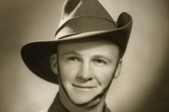 DIGGER: Bill Corey who enlisted, aged 22, in Adelaide has died aged 101.