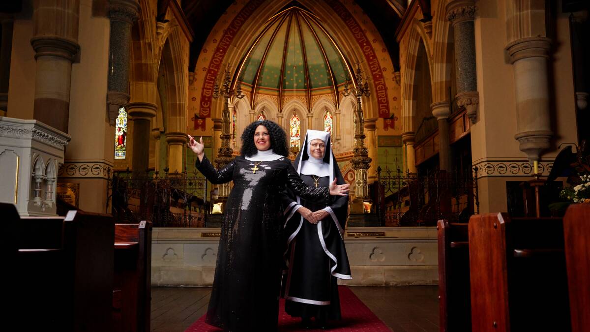 Casey Donovan (left) and Genevieve Lemon star in Sister Act the Musical. Photo by Benny Capp