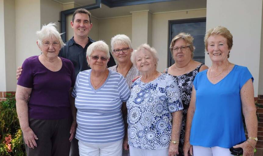 Westpac Rescue Helicopter community liaison officer Adam Tyrrell with Signature Gardens residents.