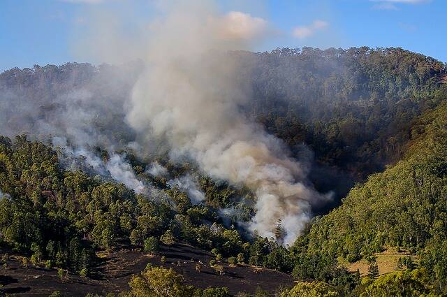 Bushfires can spread quickly in warm weather.