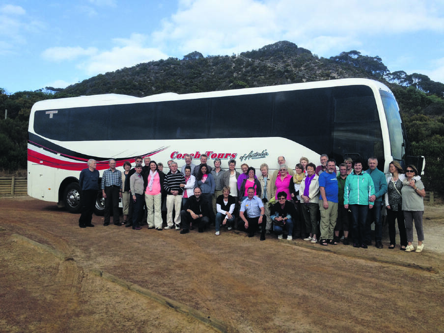 LET’S GO – A  happy band of  travellers hit  the road with  the Melbourne Travel Club.