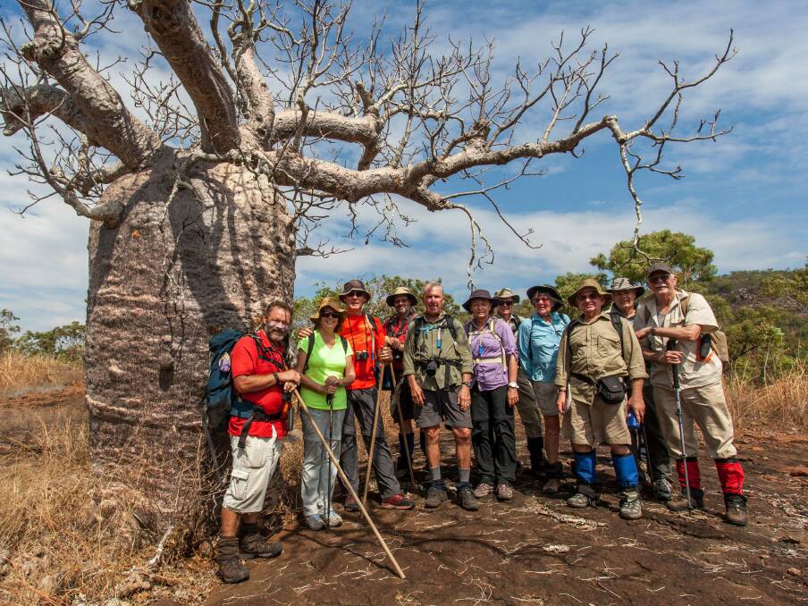 Mike Cusack in the Kimberley with a tour group.