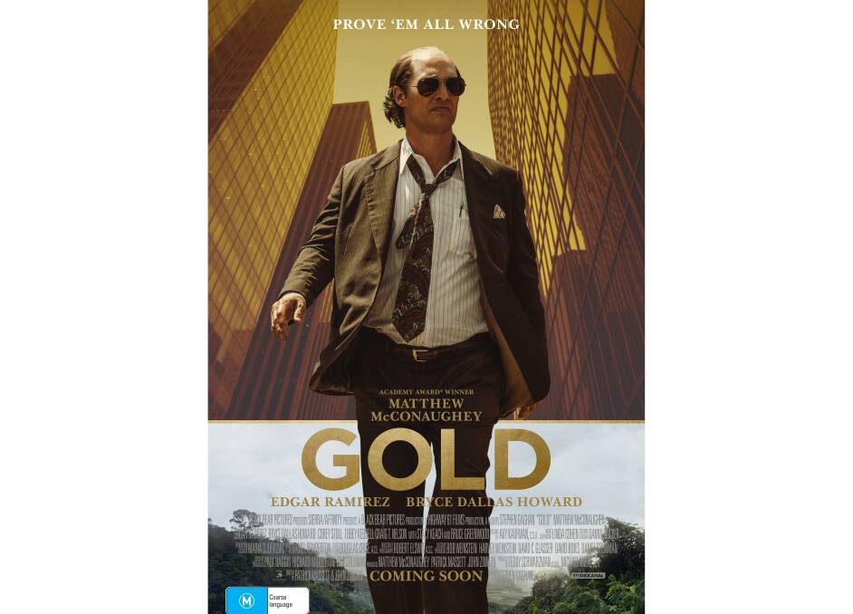 Matthew McConauhey glitters in Gold.