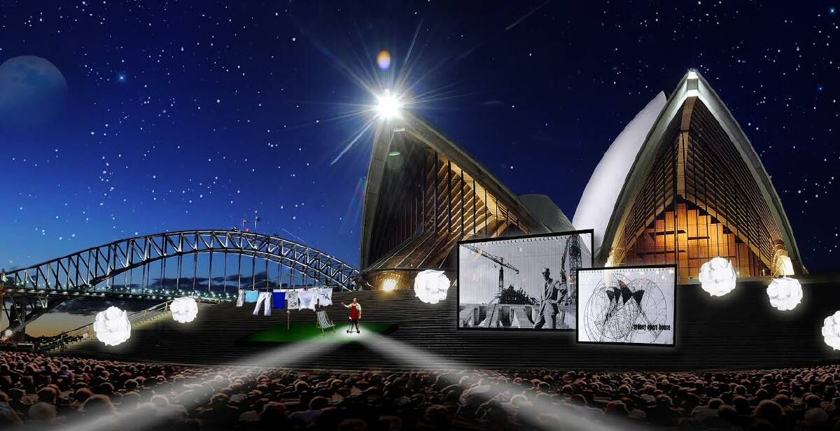 HISTORY ON SHOW: An artist's impression of a new opera to be performed on the steps of the Sydney Opera House.