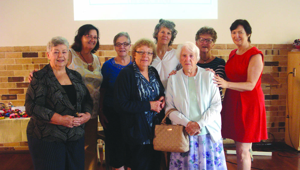 TIME TO TALK – Dr Lorel Mayberry (far right in red) with audience members at her recent talk on sexuality and ageing.