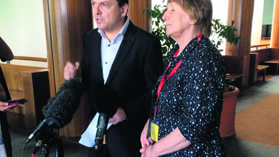 Nick Xenophon with Valerie Mudie.