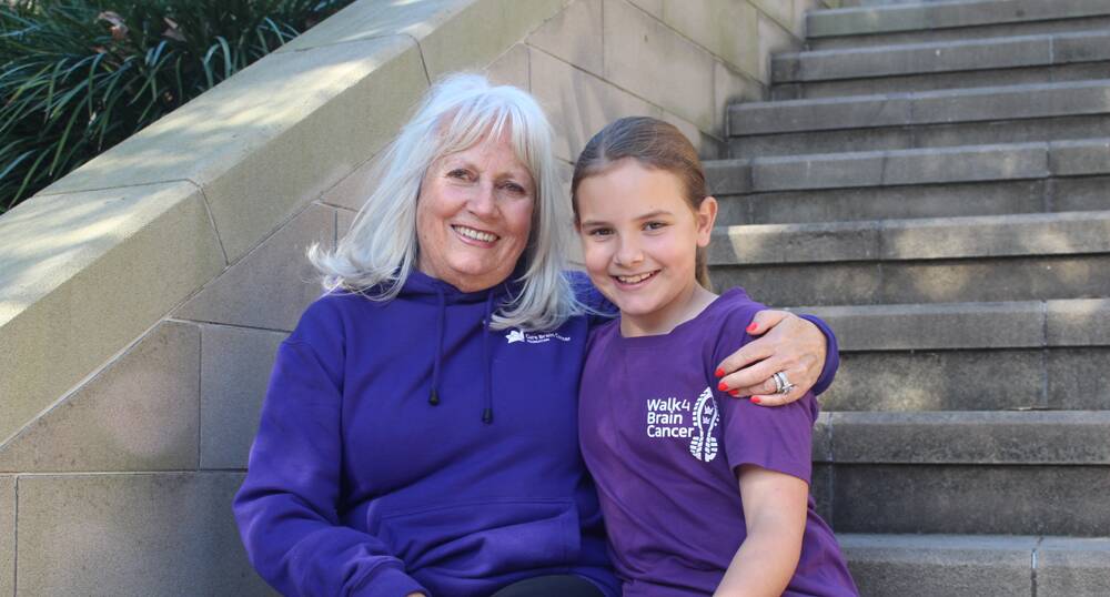 FAMILY CHALLENGE - Marcella Zemanek will be running with her grandchild Chloe in the City2Surf, to raise money for brain cancer research.