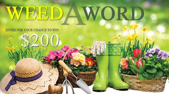 Weed the words for your chance to win $200
