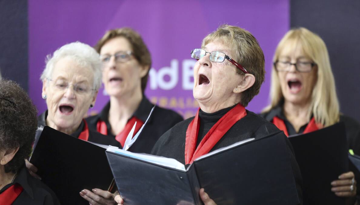 The Seasoned Voices choir proved popular at The Senior Seniors Week Expo.