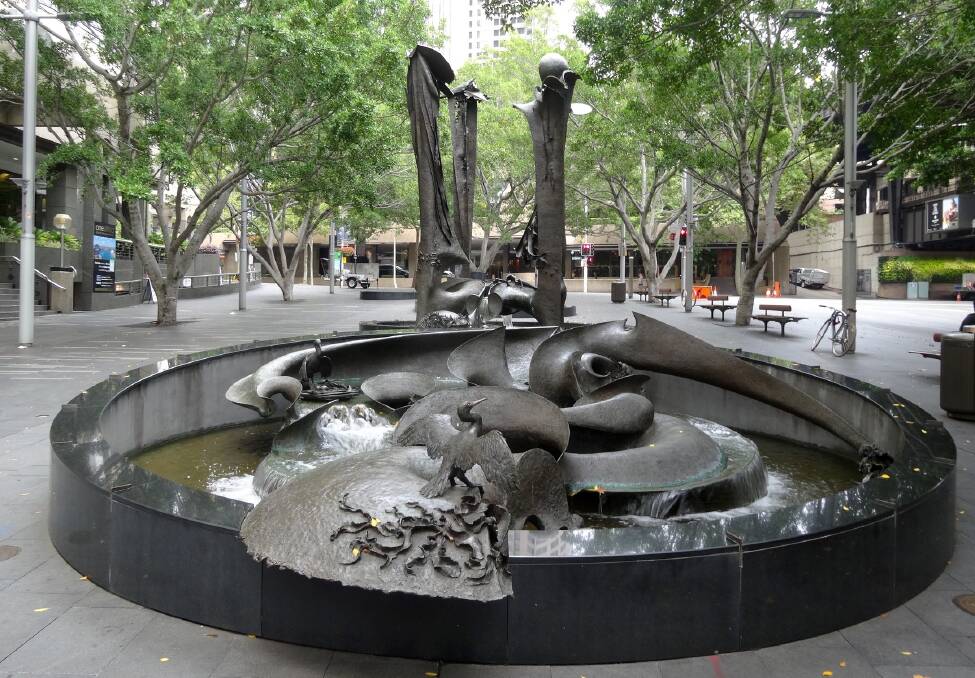 The Tank Stream Fountain in Sydney.