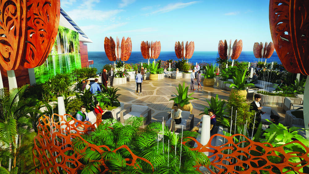 OASIS – An artist’s impression of the rooftop garden.