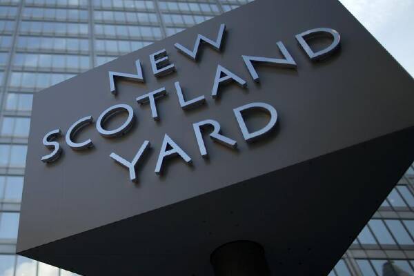 UK police have charged a British man over alleged hostile activity intended to benefit Russia. (AP PHOTO)