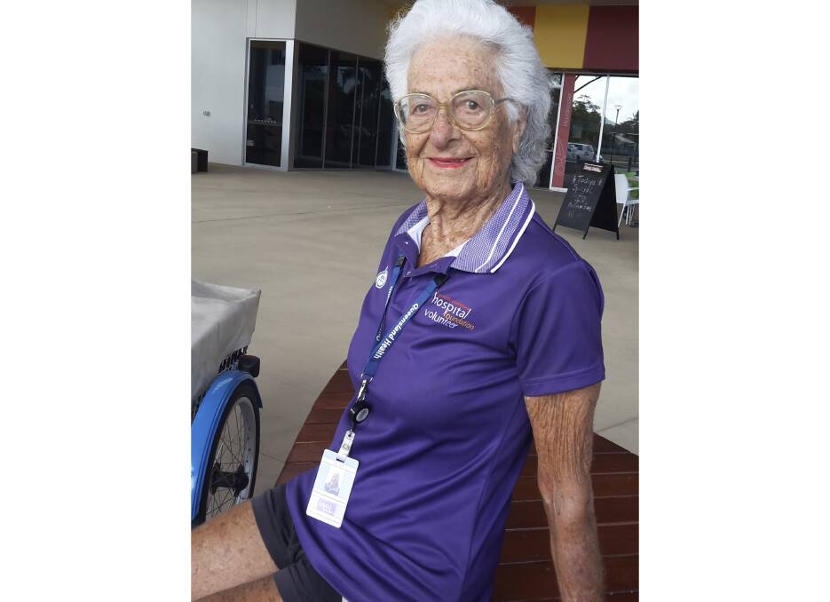 BREATH OF FRESH AIR – Thelma Bryan is celebrating her 26th year of  volunteer work for Cairns Hospital.