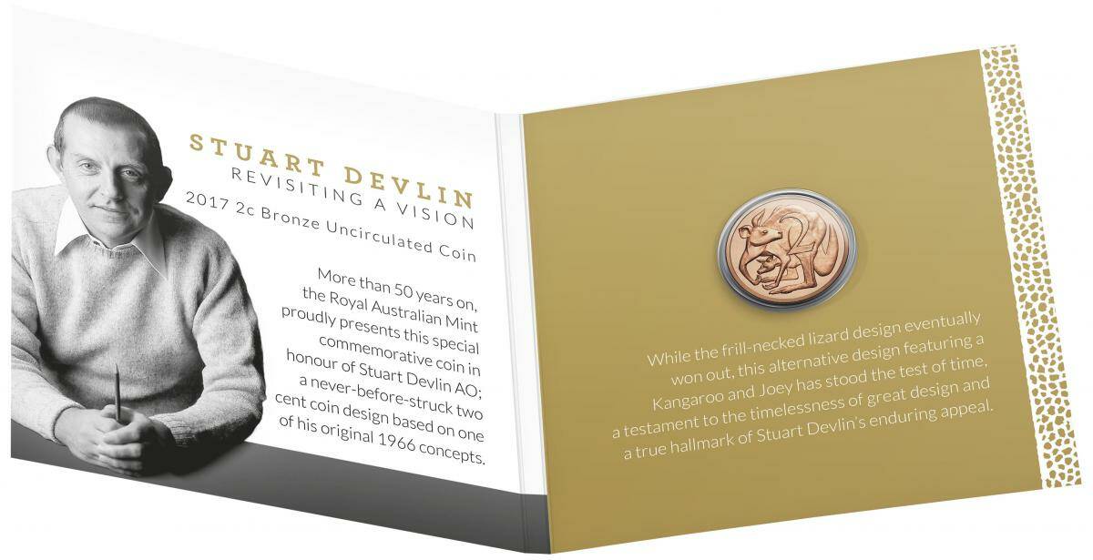 GOLDEN TOUCH - Collectors can purchase a special coin commemorating designer Stuart Devlin.