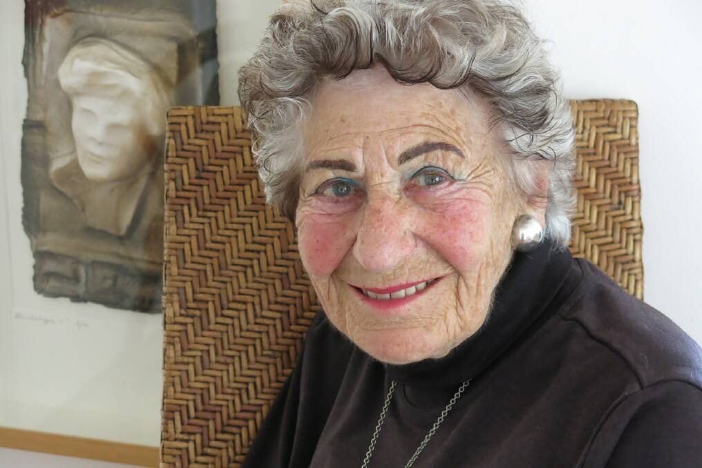 PRINT PIONEER – 94-year-old artist Ruth Faerber is exhibiting a collection of her works at Mosman Art Gallery.