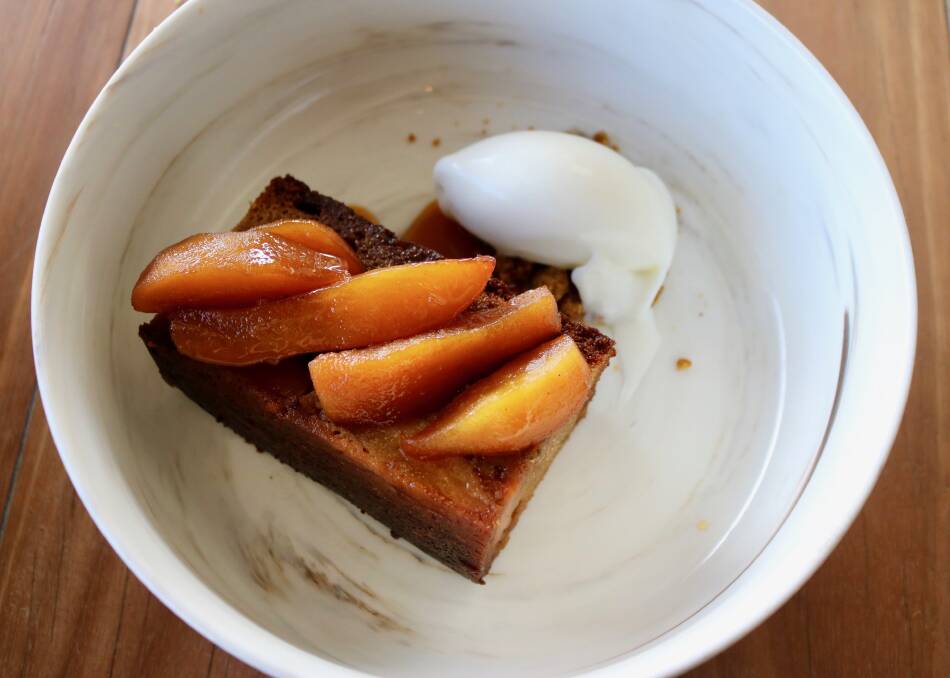 This pear, rosemary and frangipane cake makes for a sweet end to dinner this winter.