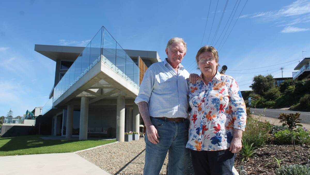 Daryl, 81 and Lynne, 74 Jennings needed their home to be future-proofed by including elements like wheelchair friendly access and a lift. Photo Ellouise Bailey.
