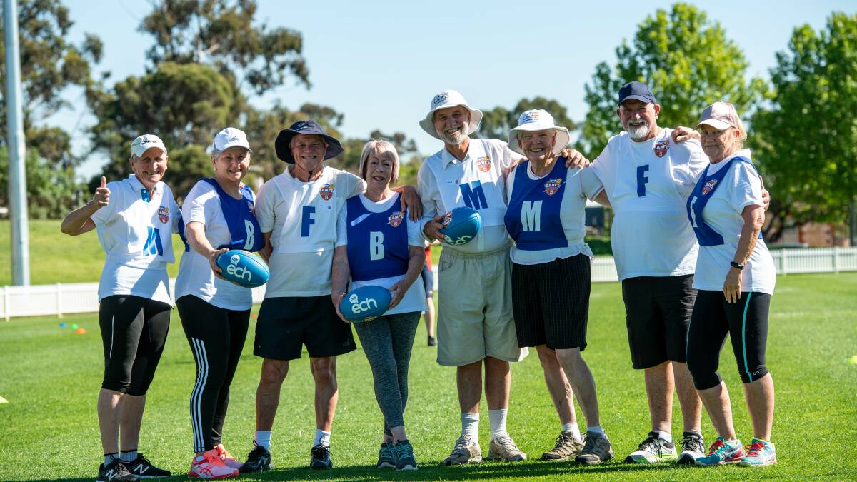 HEALTHY AGEING: Have a go at walking footy.