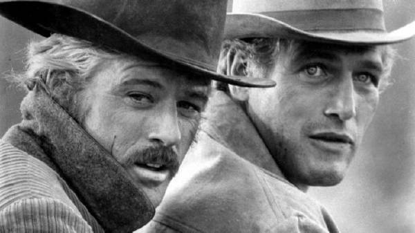 Robert Redford as the Sundance Kid, with Paul Newman in Butch Cassidy and the Sundance Kid. Picture supplied
