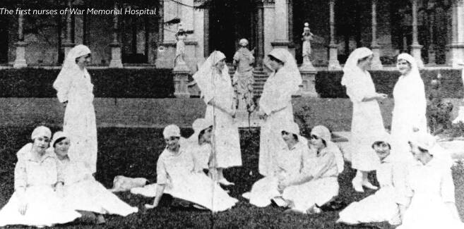 The first nurses at the hospital. Picture supplied