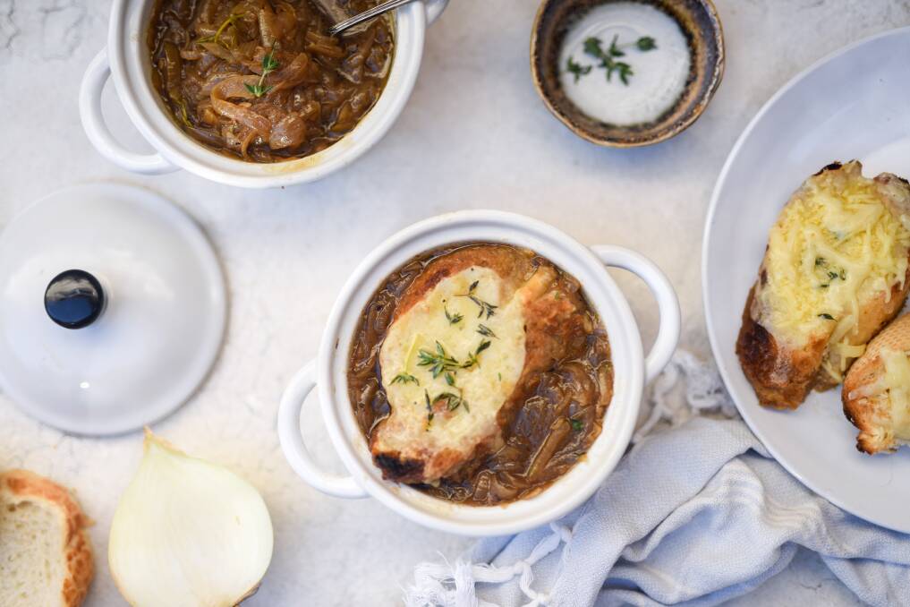 YUMMY: French onion soup is always a crowd pleaser in winter.