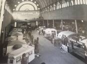EARLY DAYS: The NRMA caravan exhibition in Sydney in 1939. 