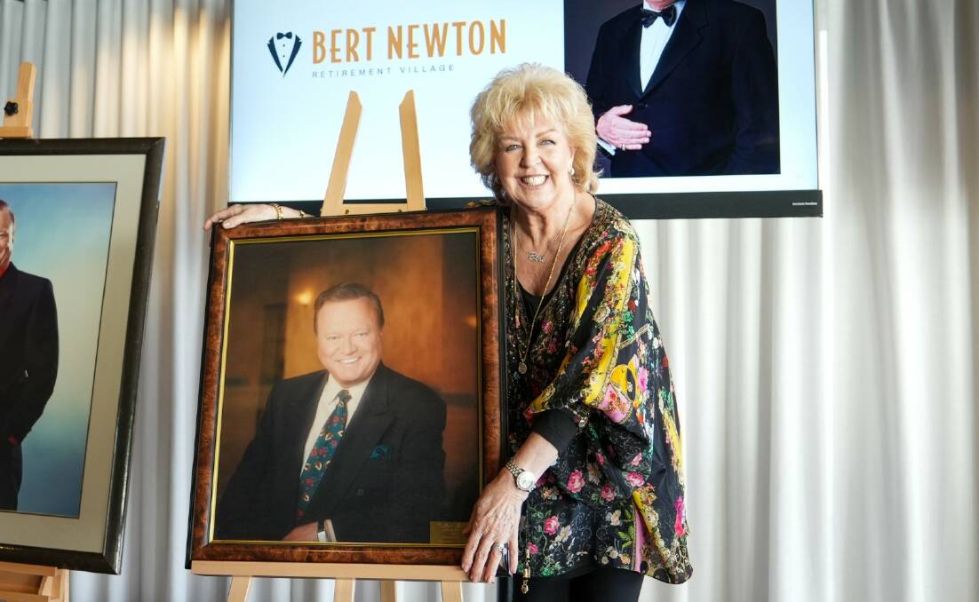 OVER THE MOON: Patti Newton said she was honoured her husband had been recognised in this way.