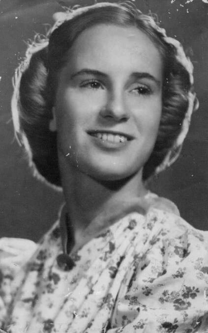 NEW CENTURIAN: Alison Woodroffe pictured as an 18 year old in 1940.