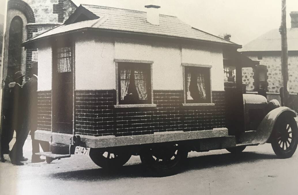 EARLY DAYS: Gerhard 'Pop' Kaesler's first motorhome known as Home from Home in 1929.
