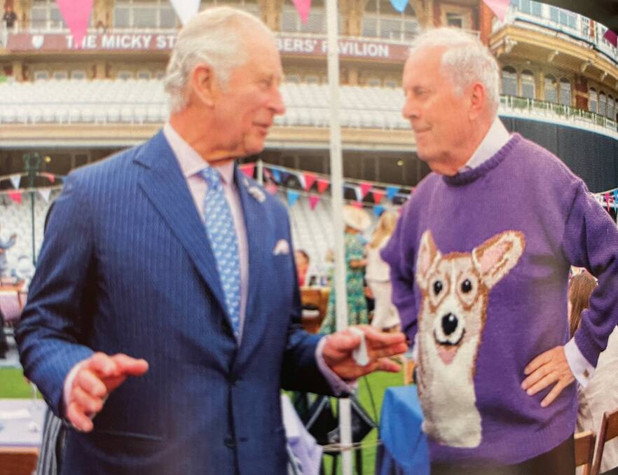 The author with King Charles III, but then the Prince of Wales, during Platinum Jubiless celebrations on June 5. Picture supplied