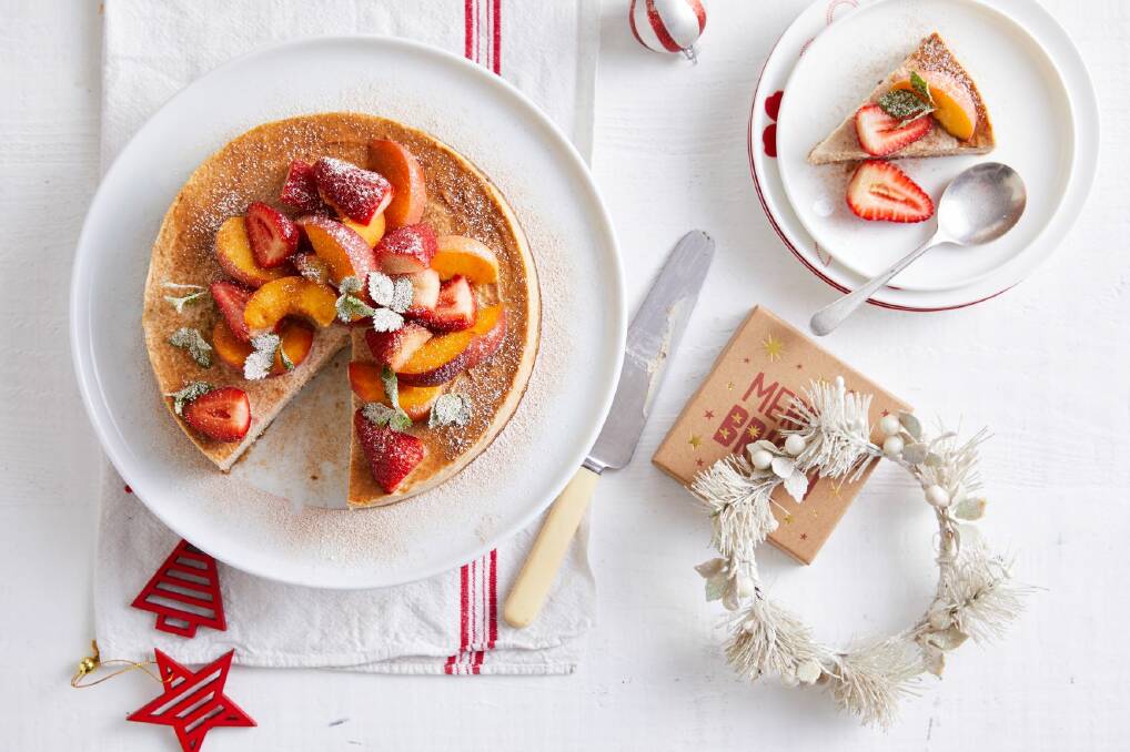 HEART HEALTH: Spiced vanilla ricotta cheesecake will delight festive diners.