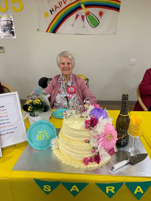 BIRTHDAY JOY: Sarah Esplin has turned 105.