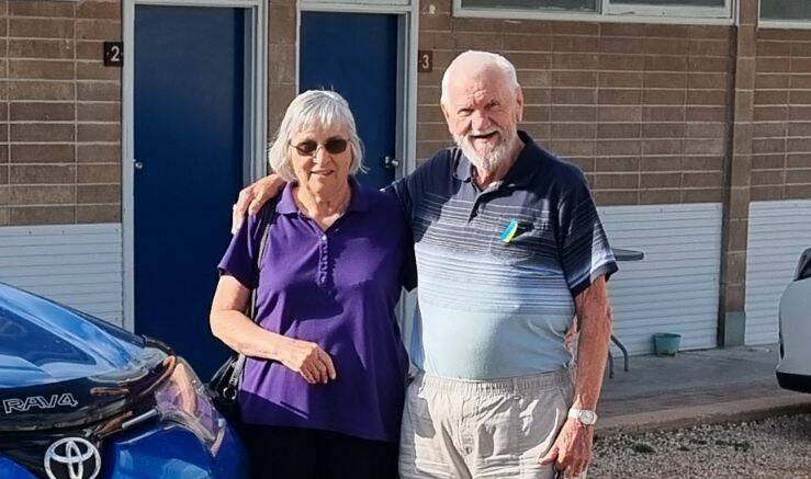June and Arvy Pisarskis of Ulverstone, Tasmania, enjoy outings together now that they're both fitter. Picture supplied.