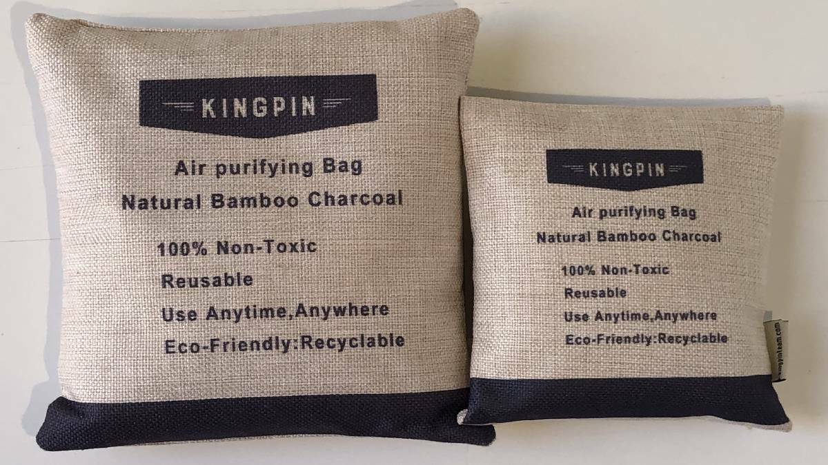 Kingpin air purifying Eco Packs help filter the air using a bamboo charcoal insert. Picture supplied