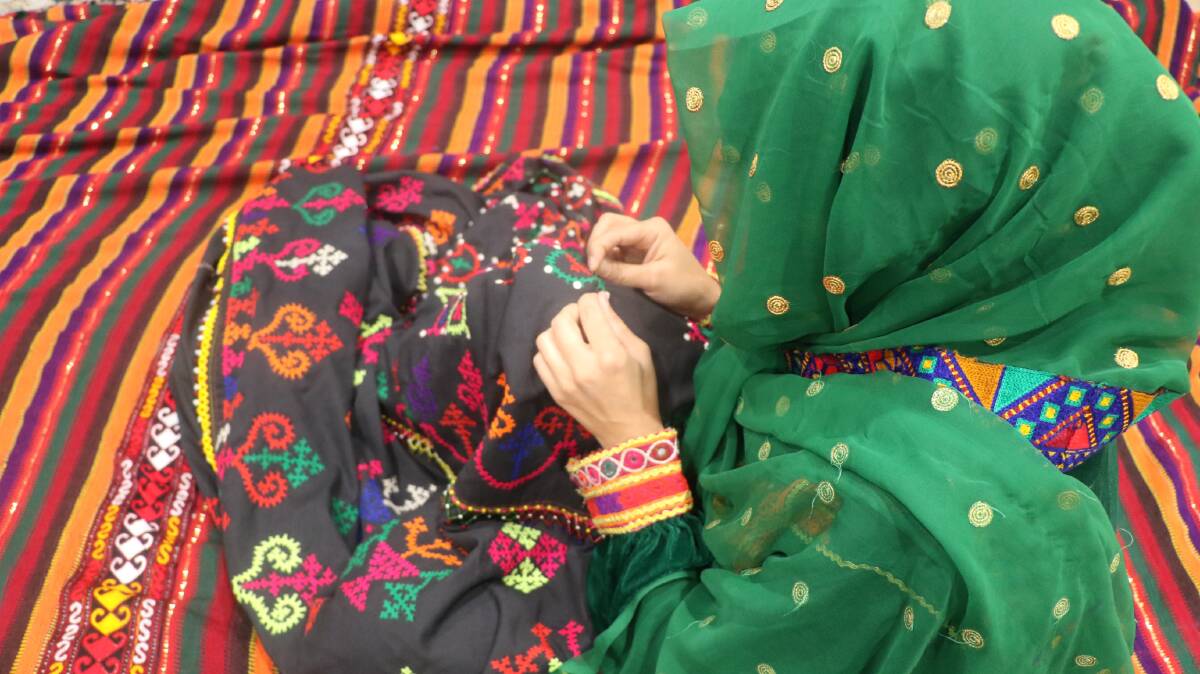 APPRECIATION: Handmade arts and crafts by Afghan women will be on show at Adelaide's Migration Museum. Photo credit: Afghan Australian Women Association.