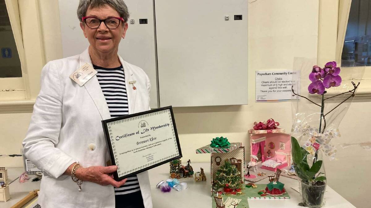 NO SMALL FEAT: Bronwen Klose is a life member of South Australian Miniature Enthusiasts, which is hosting an exhibition in August. Photo supplied.