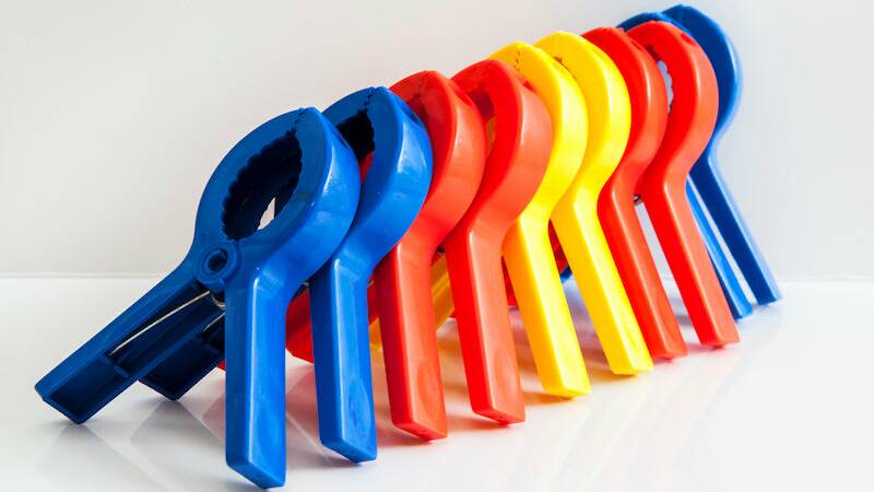 Jumbo pegs pegs designed for hanging items off rails up to 35mm in diameter, from Kingpin. Picture supplied