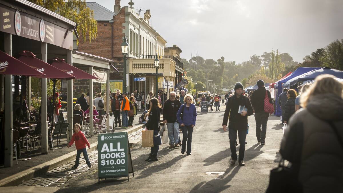 Clunes Booktown Festival will see the Victorian town turn into a literary delight with more than 50 book traders open, panel discussions and more. Photo supplied.