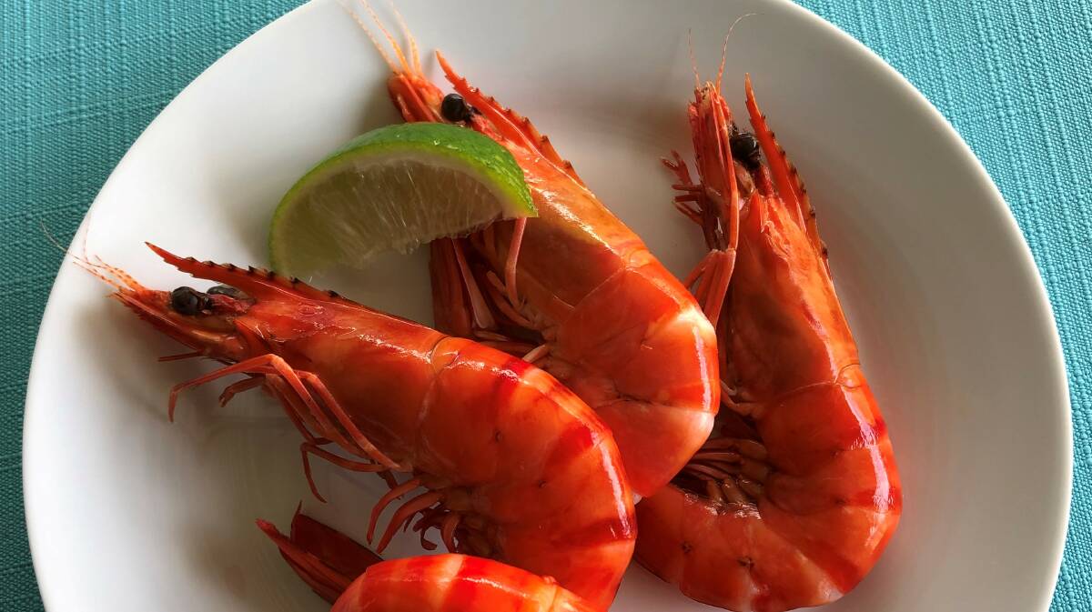 Prawns are a common crustacean served at Christmas. Image supplied. 