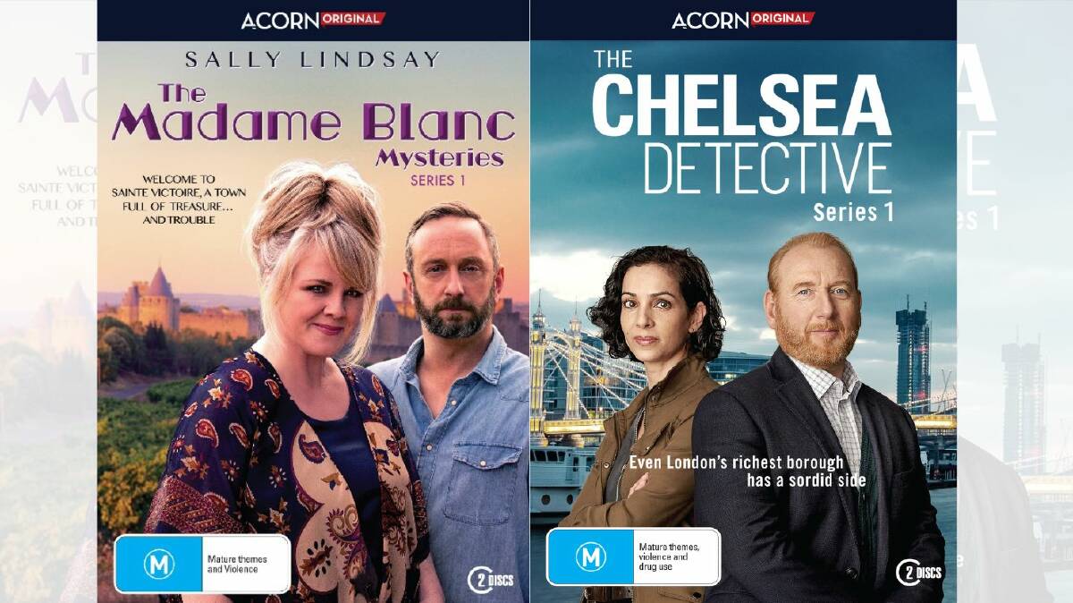 DOUBLE TROUBLE: We have two packs to give away, each containing a DVD copy of The Madame Blanc Mysteries series one and The Chelsea Detective seies one. 