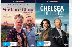 DOUBLE TROUBLE: We have two packs to give away, each containing a DVD copy of The Madame Blanc Mysteries series one and The Chelsea Detective seies one. 