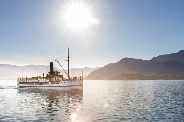  In Queenstown, experience the vintage steamship, TSS Earnslaw and cruise across Lake Wakatipu to Walter Peak Station. Picture supplied